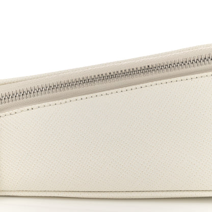Prada Saffiano Triangle Shoulder Belt Bag White 8 of 9