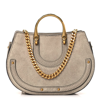 Chloe Calfskin Suede Mini Pixie Signature Belt Bag Motty Grey 1 of 10