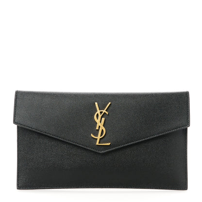 Saint Laurent Grain De Poudre Uptown Pouch Black 1 of 8