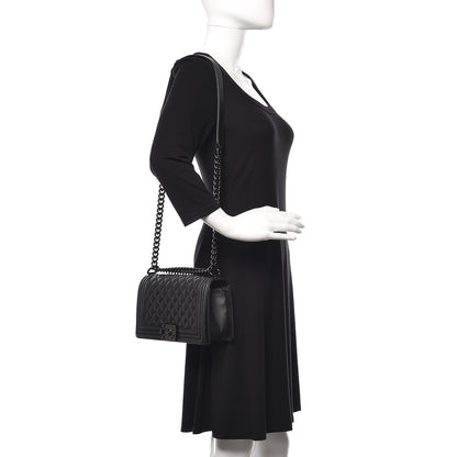 Chanel Caviar Quilted Medium Boy Flap So Black 2 of 11