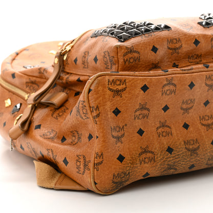 MCM Visetos Studded Large Stark M Backpack Cognac 8 of 12