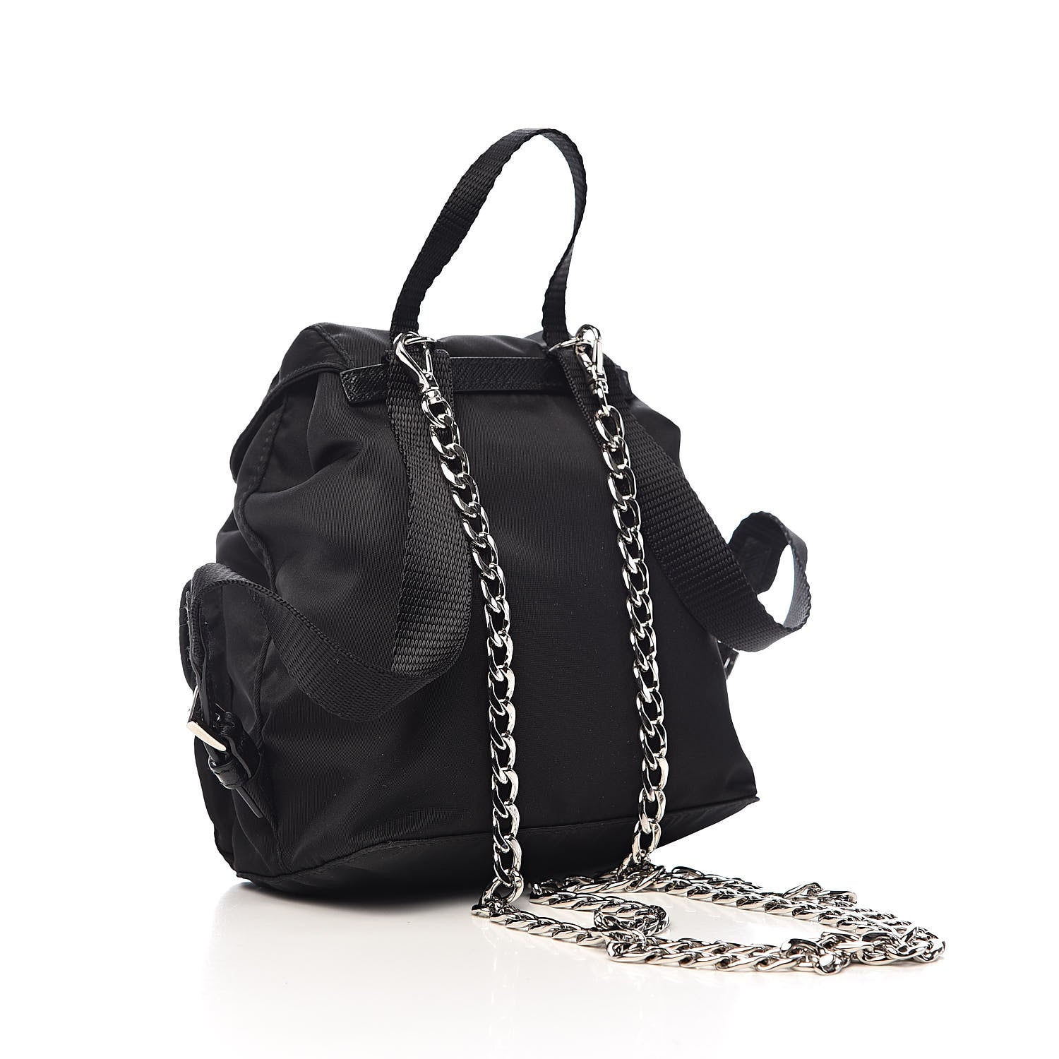 Prada Nylon Vela Mini Crossbody Backpack Black 3 of 10