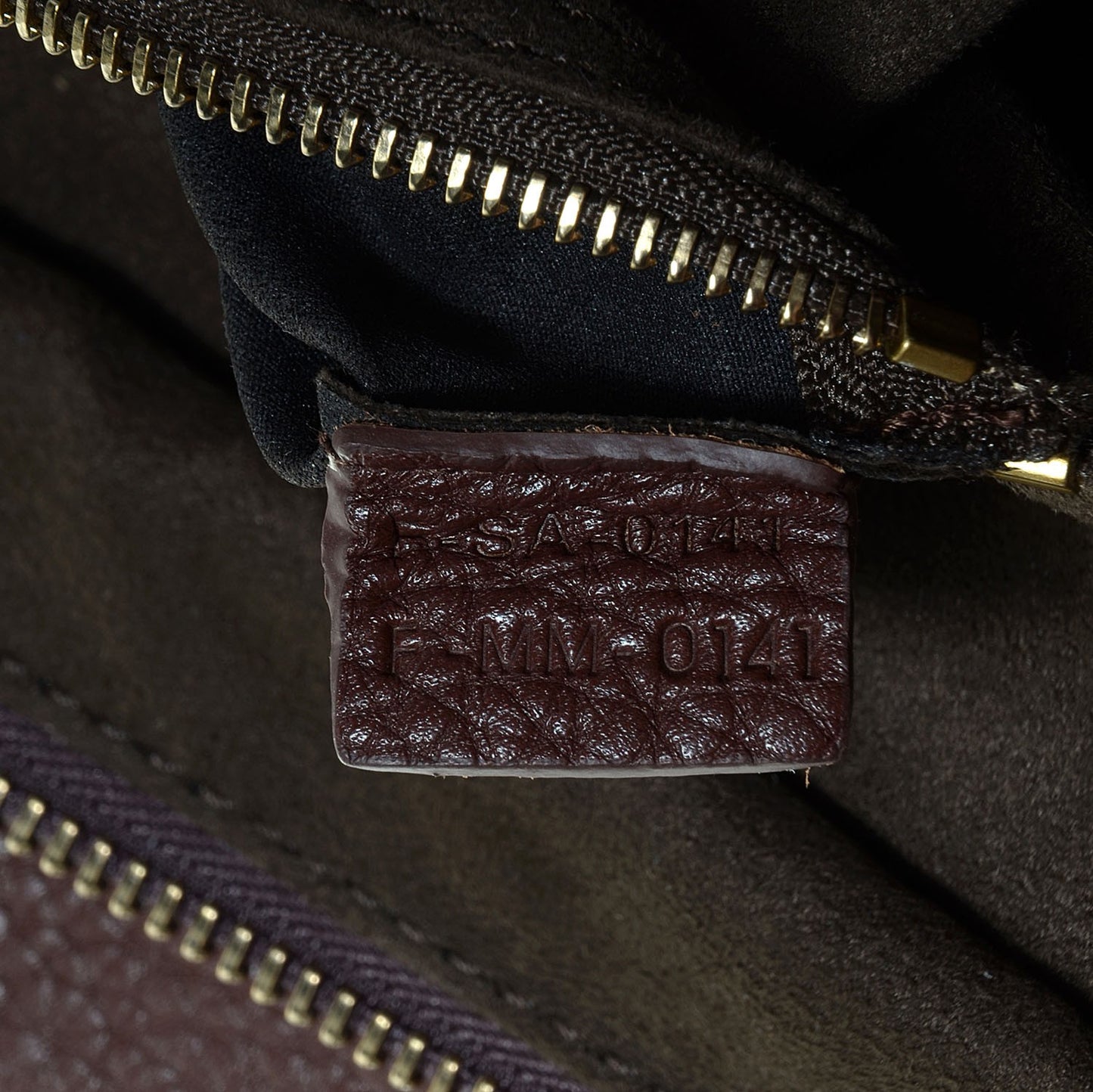 Pebbled Calfskin Mini Luggage Chocolate