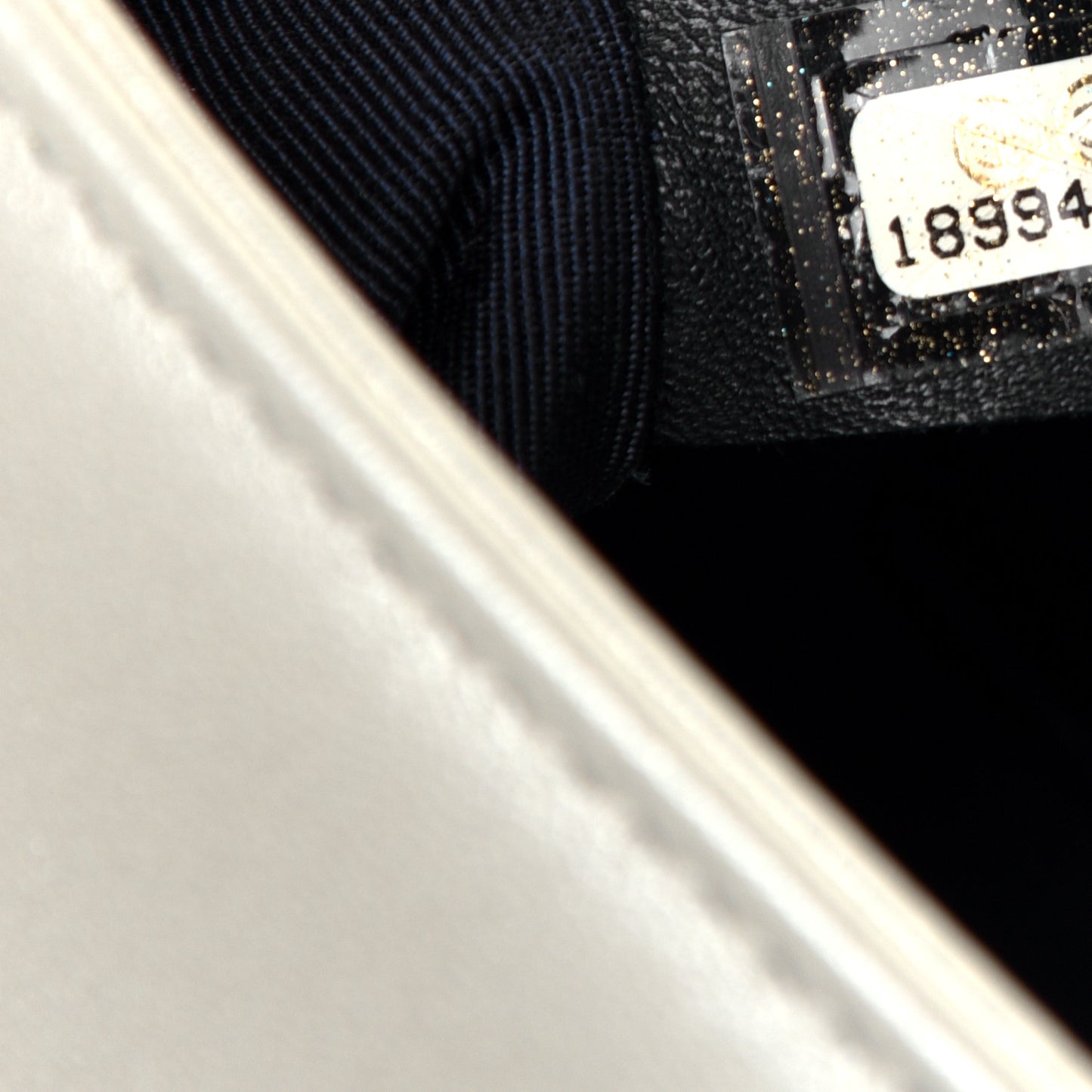 Lambskin Embossed New Medium Boy Cube Flap White