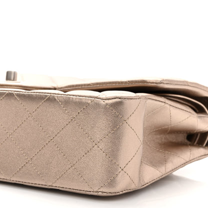 Chanel Metallic Lambskin Quilted Medium Double Flap Gold 9 of 11