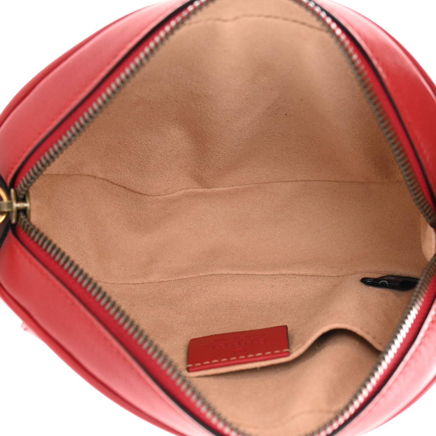 Gucci Calfskin Matelasse GG Marmont Belt Bag 95 38 Hibiscus Red 5 of 13