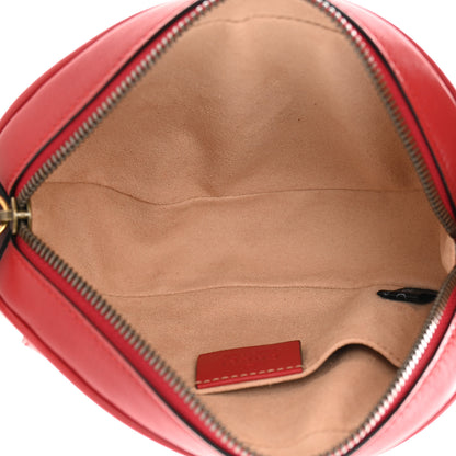 Gucci Calfskin Matelasse GG Marmont Belt Bag 95 38 Hibiscus Red 5 of 13