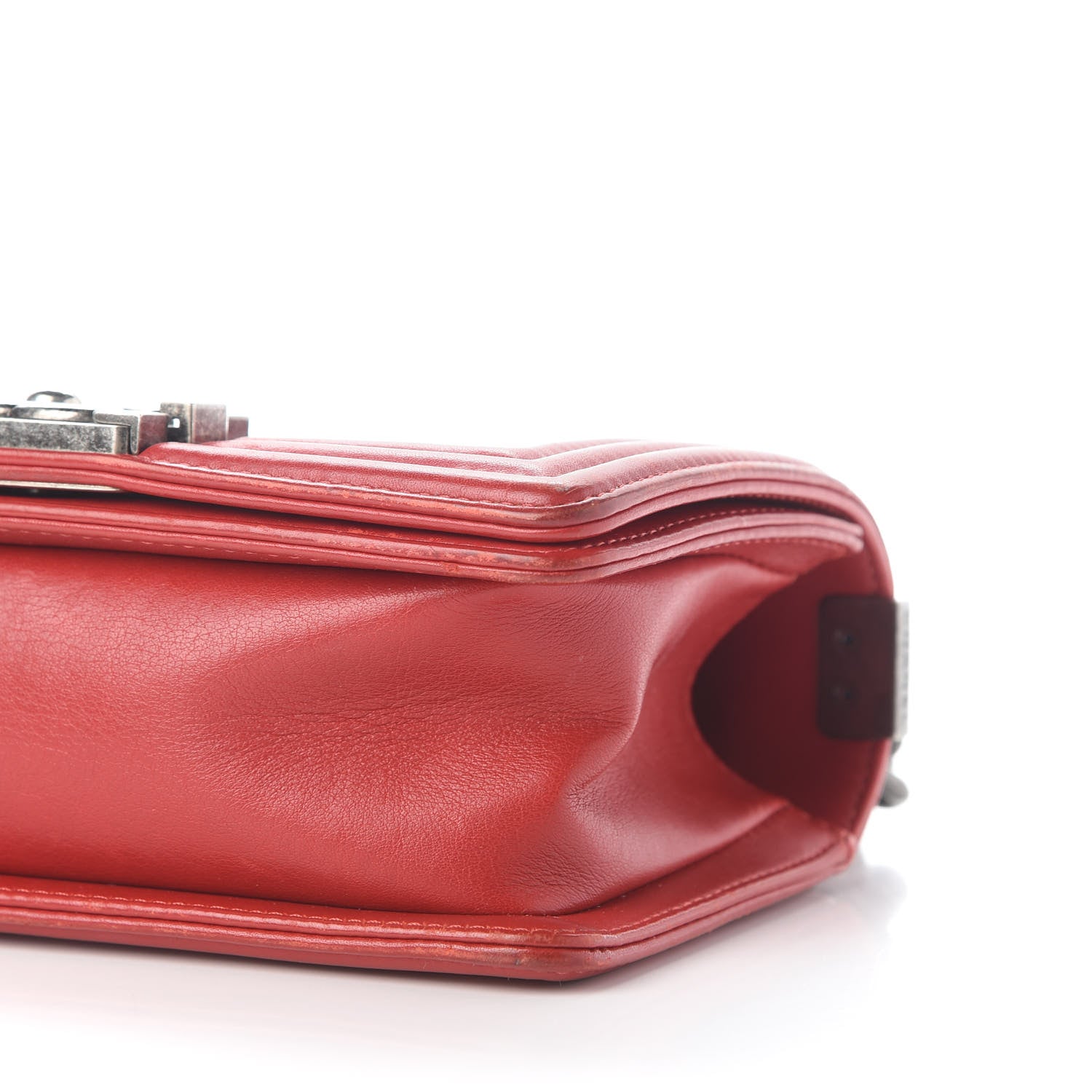 Chanel Calfskin Quilted Small Boy Flap Red 8 of 10