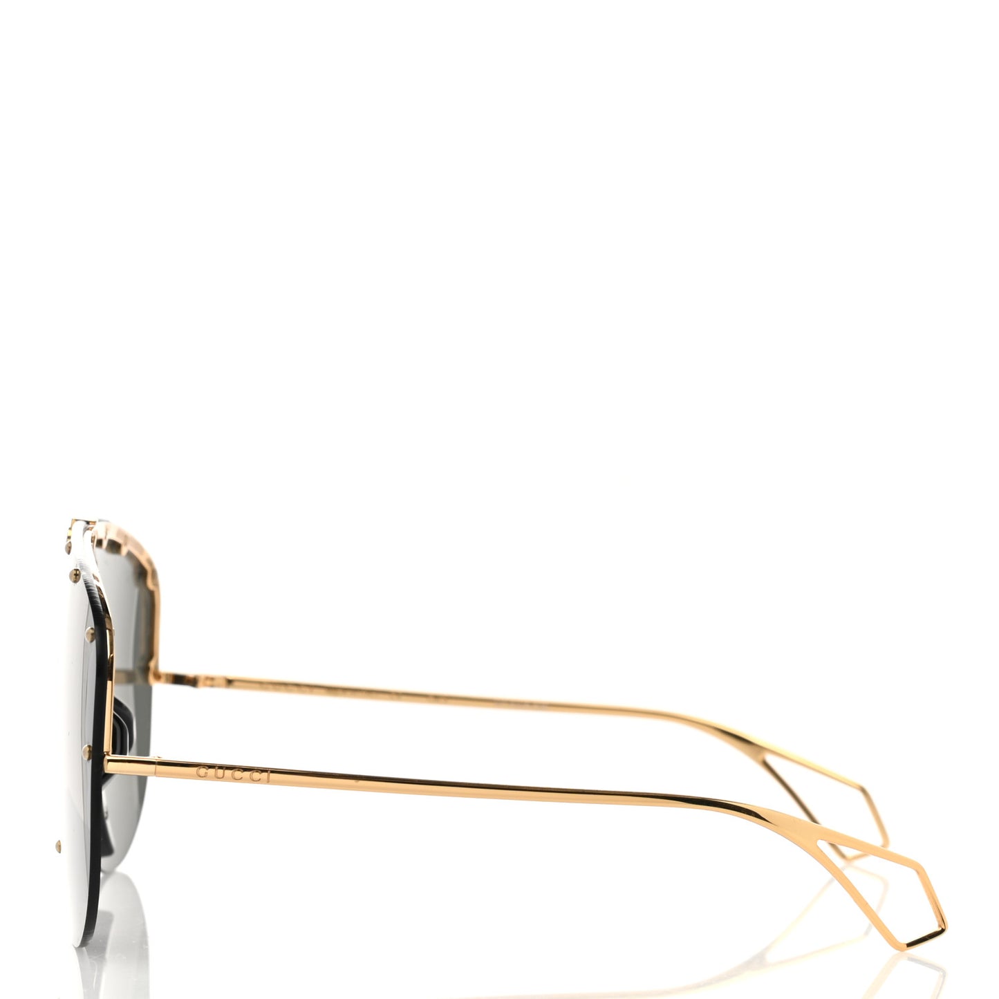 Shield Sunglasses GG0667S Black Gold