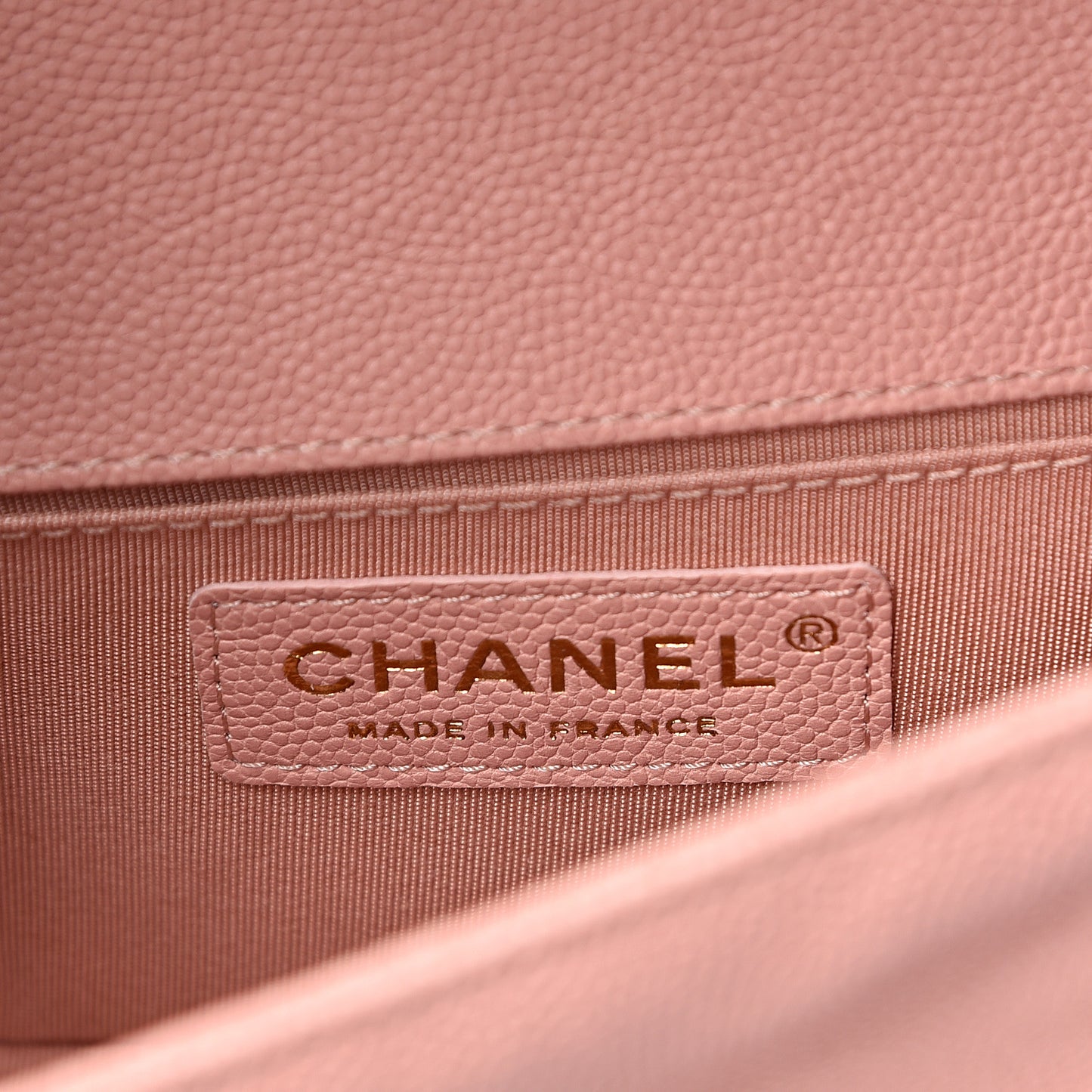 Caviar Quilted Small Boy Flap Light Pink