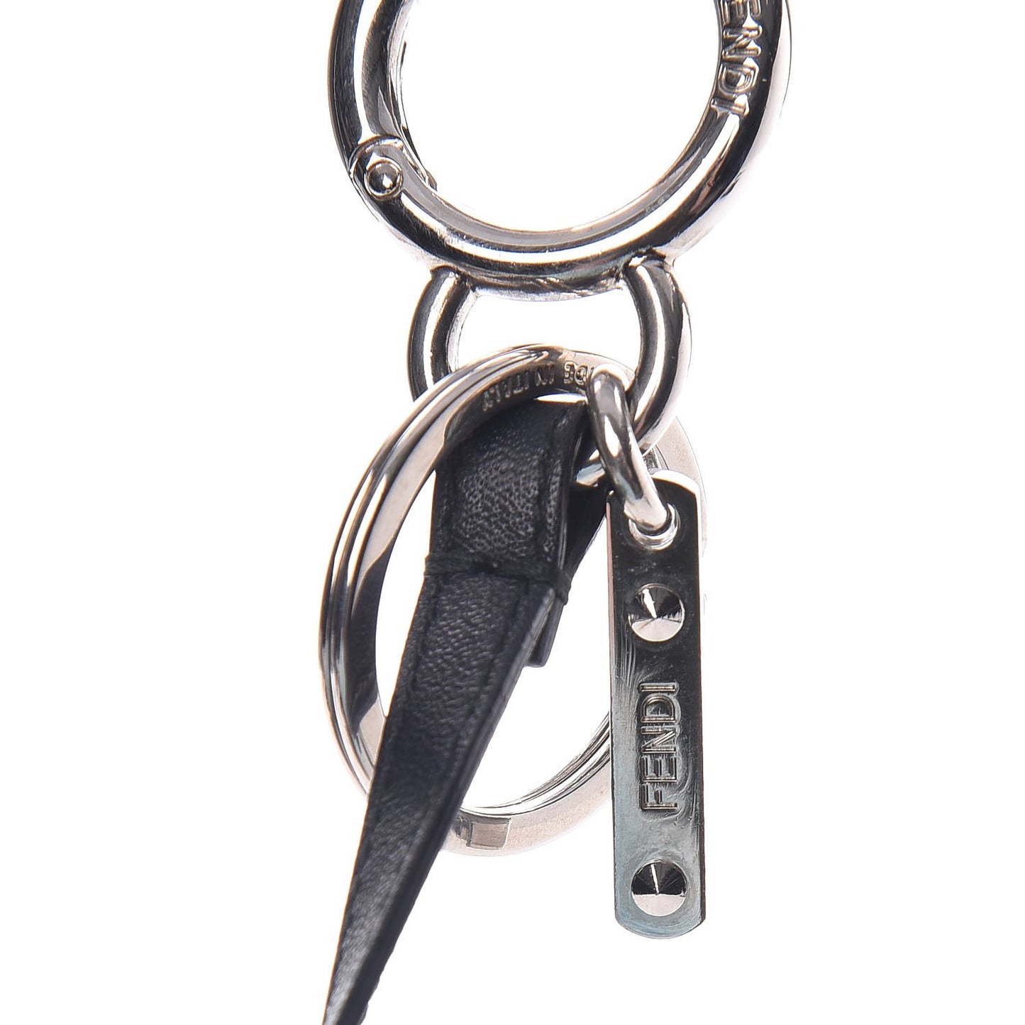 Mink Fox Fur QuTweet Softweet Bag Bug Charm Azzurro