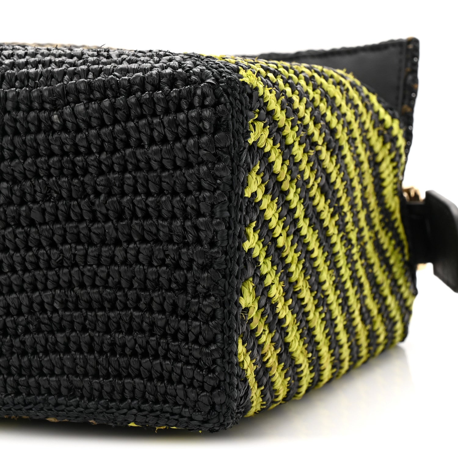Loewe Raffia Calfskin Small Puzzle Bag Anise Olive 1798223