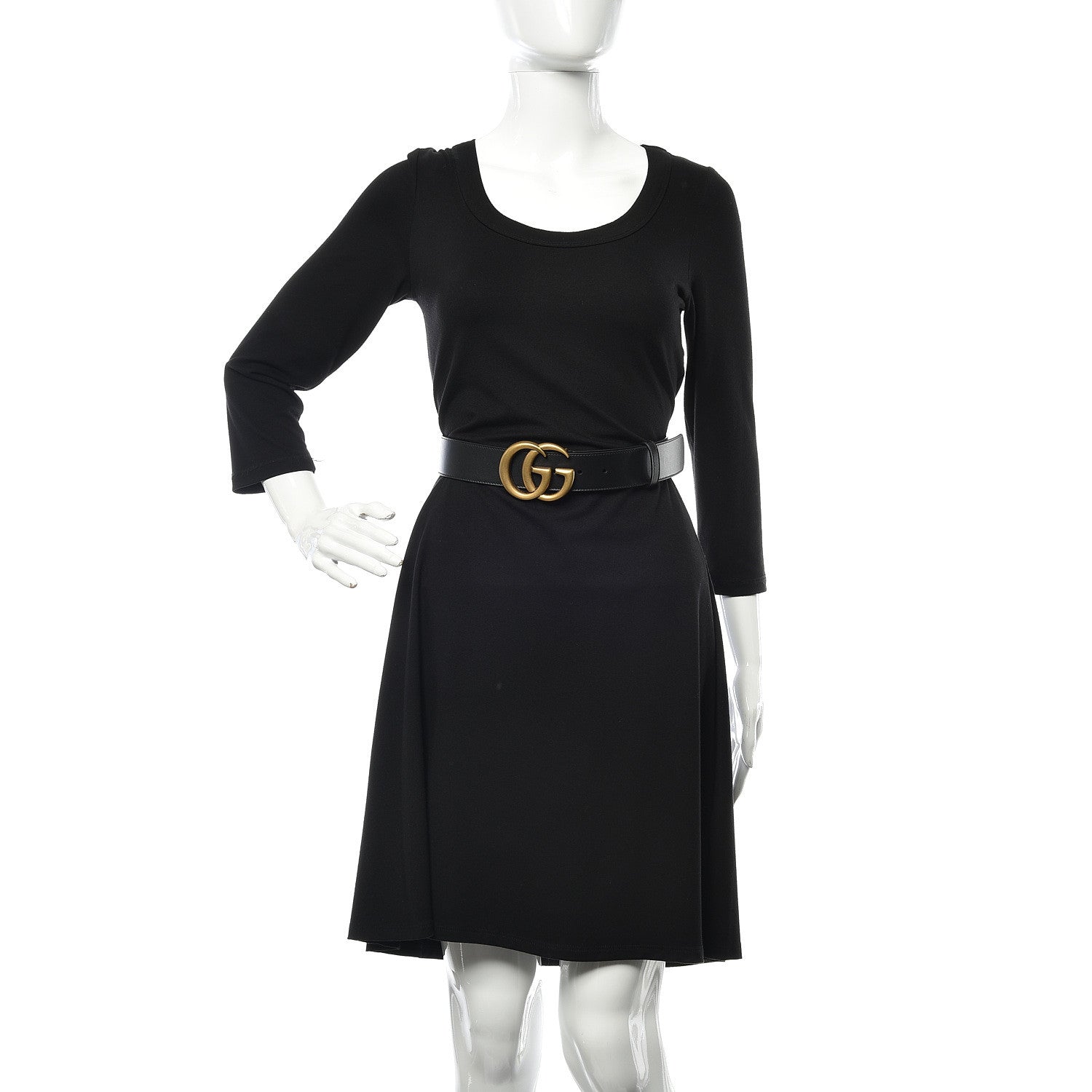 Gucci Calfskin Double G 40mm Belt 85 34 Black 2 of 7