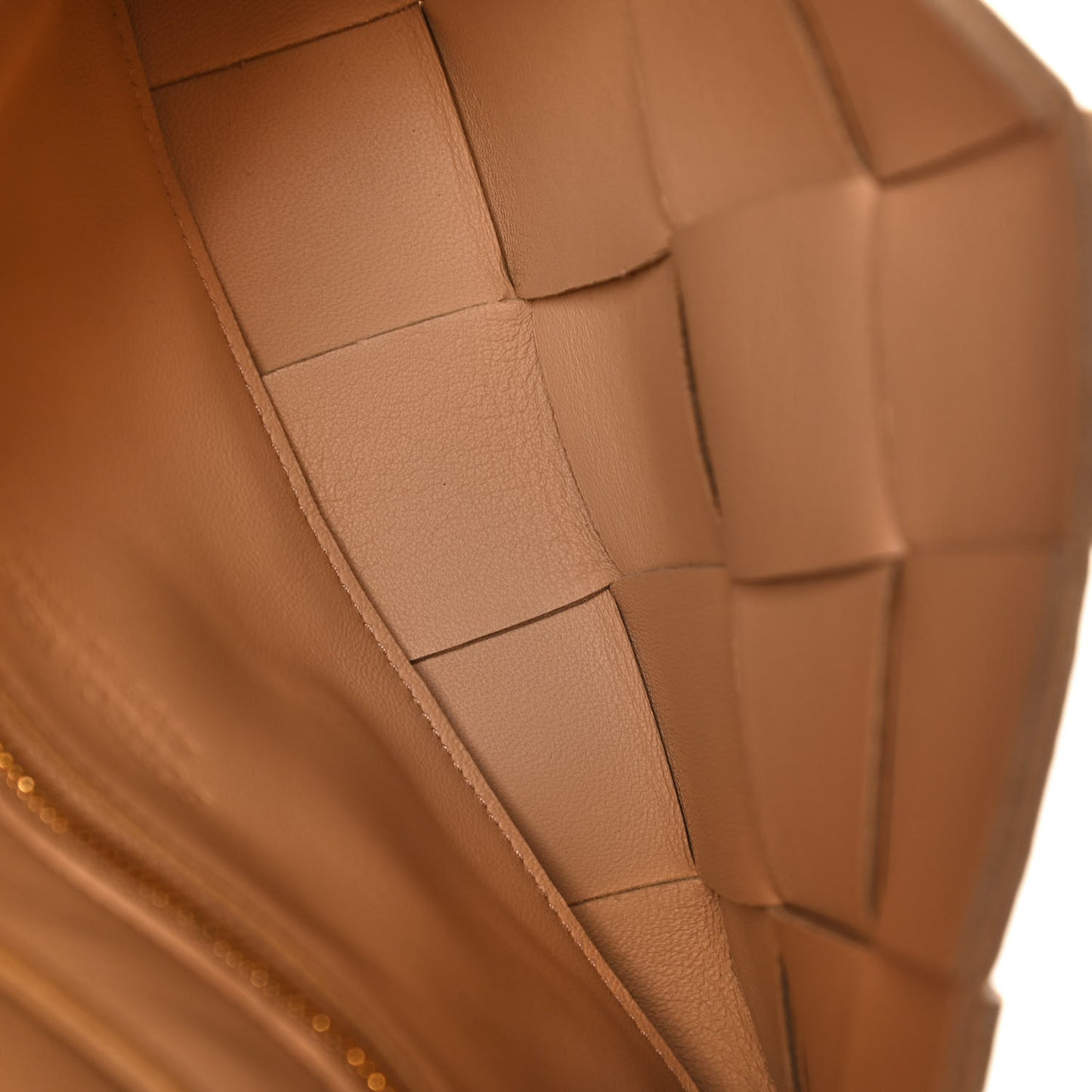 Nappa Maxi Intreccio Cassette Bag Ice Cream