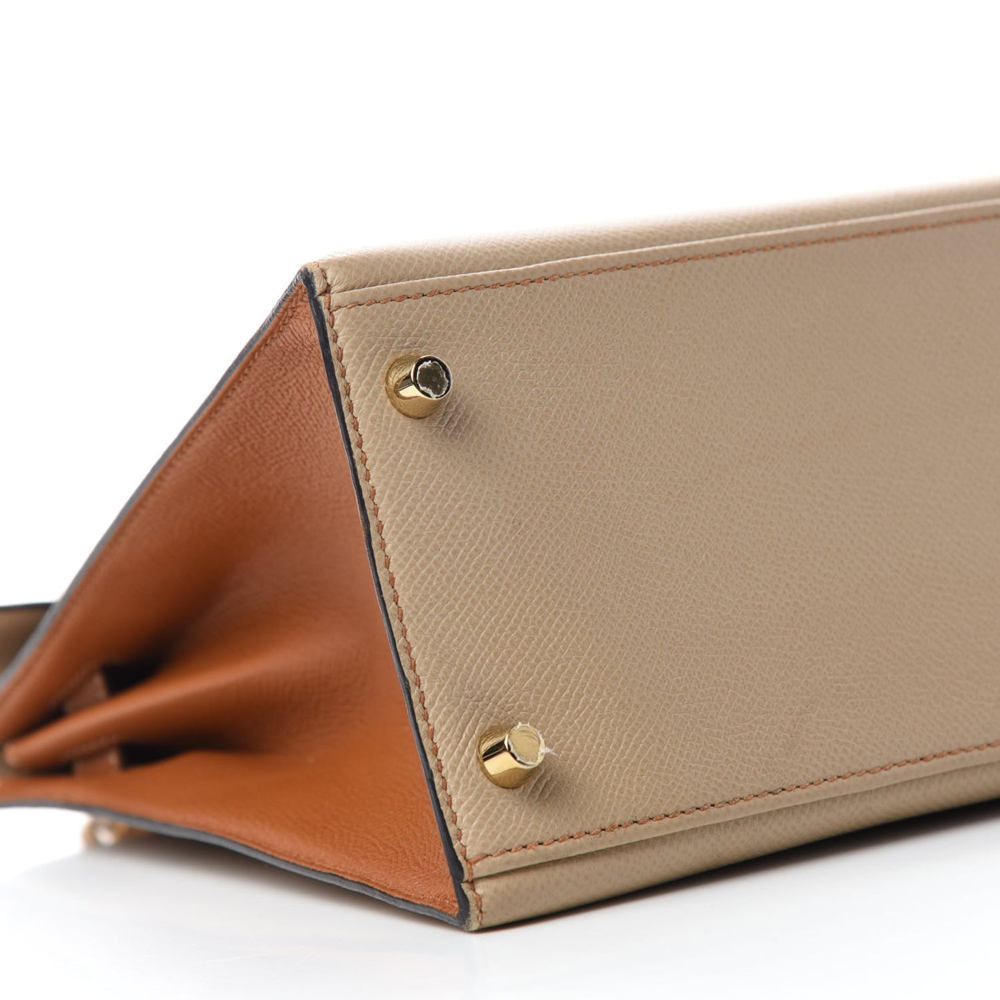 Epsom Bi-Color Horseshoe Kelly Sellier 28 Trench Gold