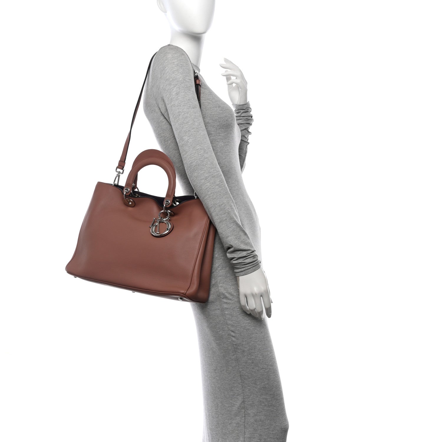 Christian Dior Smooth Calfskin Large Diorissimo Tote Petale 2 of 14