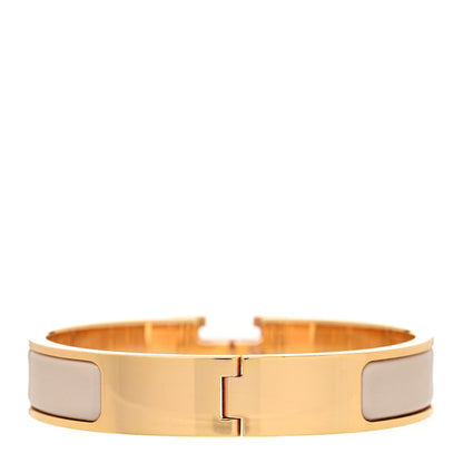 Hermes Enamel Narrow Clic Clac H Bracelet PM Marron Glace 3 of 5