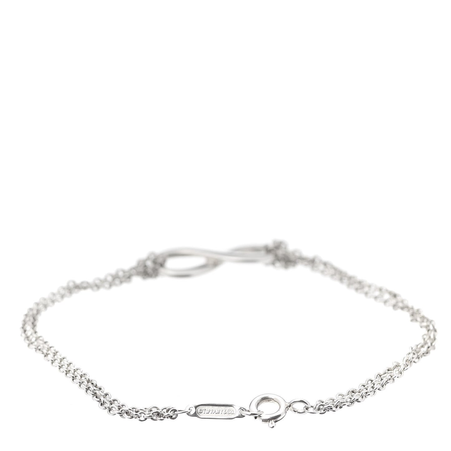 Sterling Silver Infinity Double Chain Bracelet