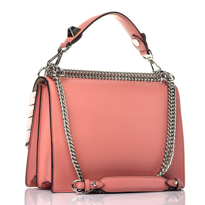 Fendi Vitello Liberty Shiny Nappa Lace Up Bow Kan I Shoulder Bag Macaron Confetto 4 of 10