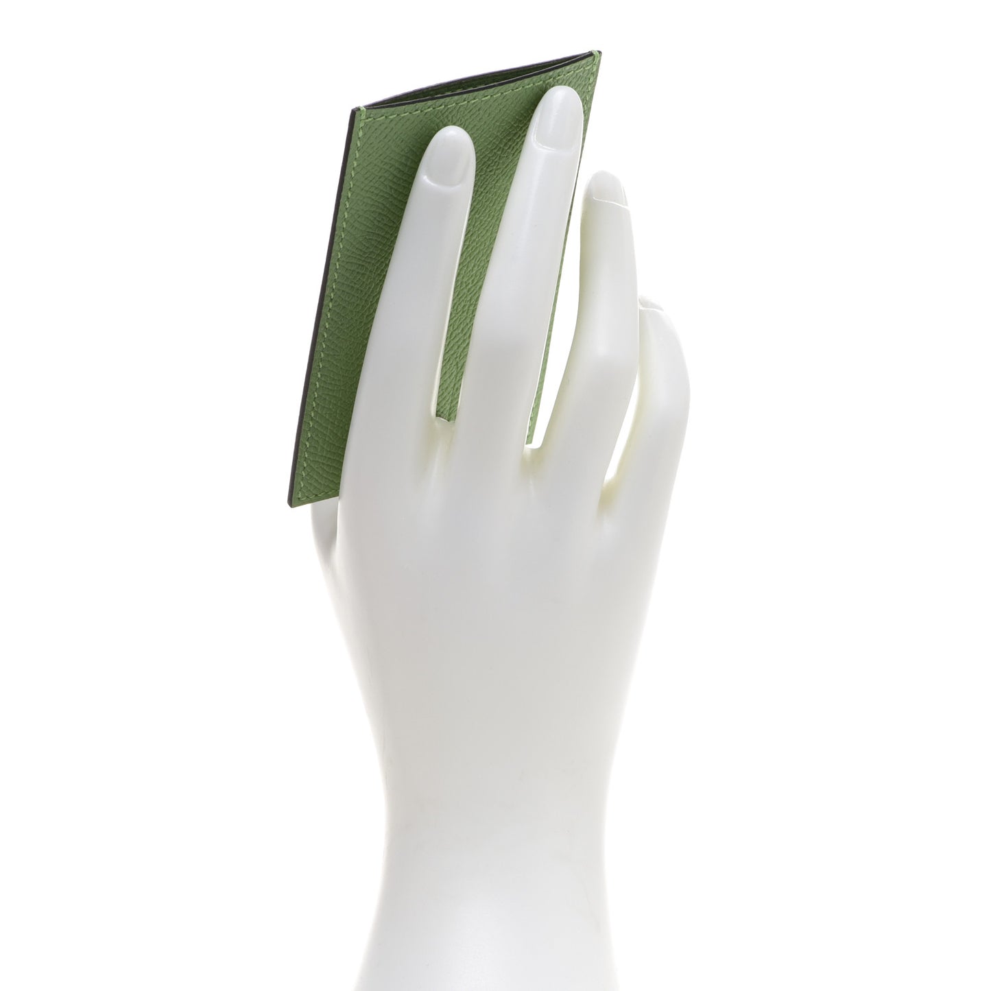 Epsom Diabolo Card Holder Case Vert Criquet
