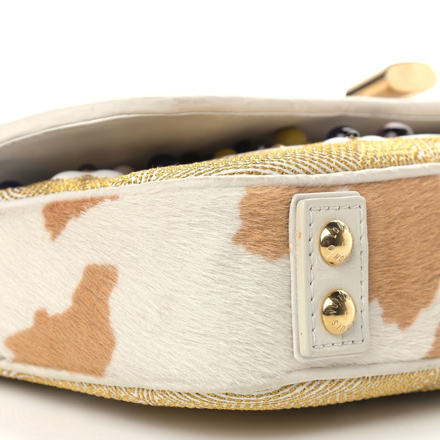 Calfskin Pony Hair Les Extraordinaires Tupelo PM White