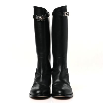 Hermes Box Kelly Jumping Boots 38.5 Black 3 of 9