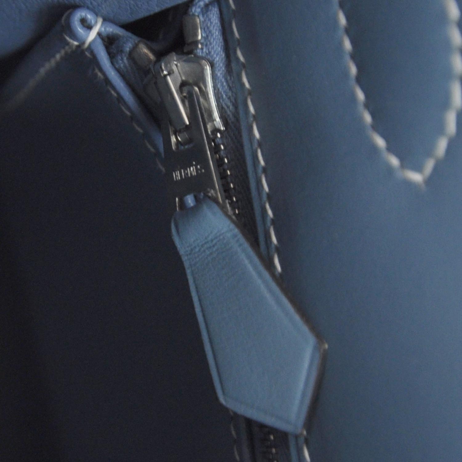 Hermes Box Kelly 32 Blue Jean 8 of 9