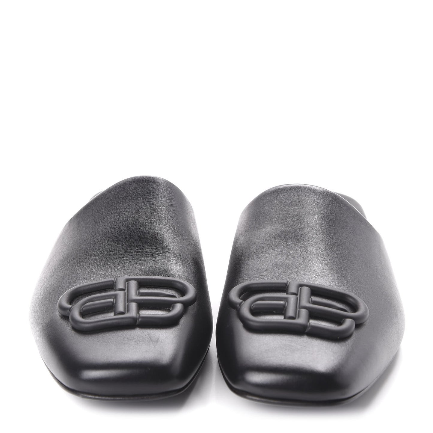 Calfskin BB Mules 35.5 Black