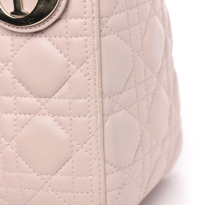 Christian Dior Lambskin Cannage Medium Lady Dior Light Pink 12 of 13