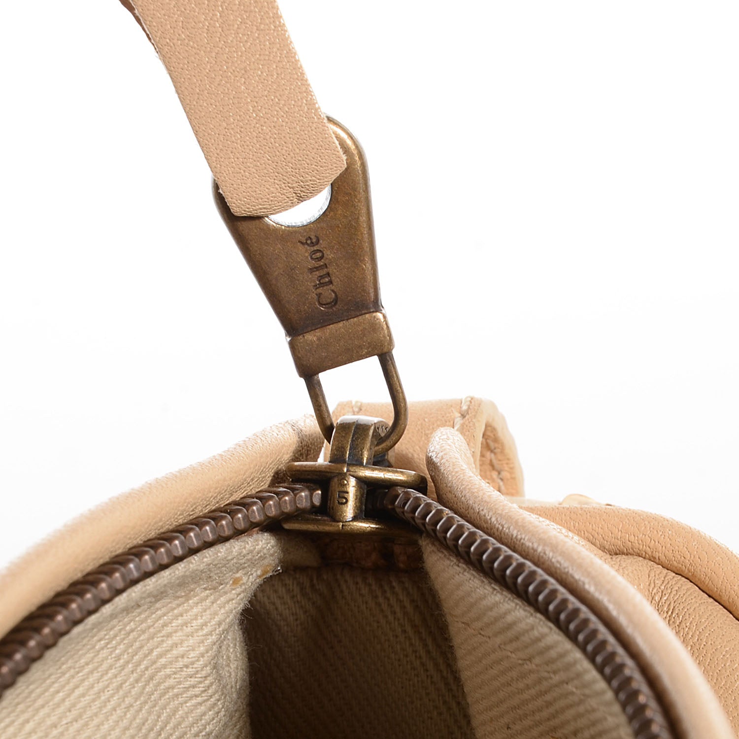 Chloe Python Silverado Shoulder Bag Beige 8 of 9