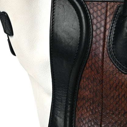 Celine Python Smooth Calfskin Mini Luggage Brown 15 of 16