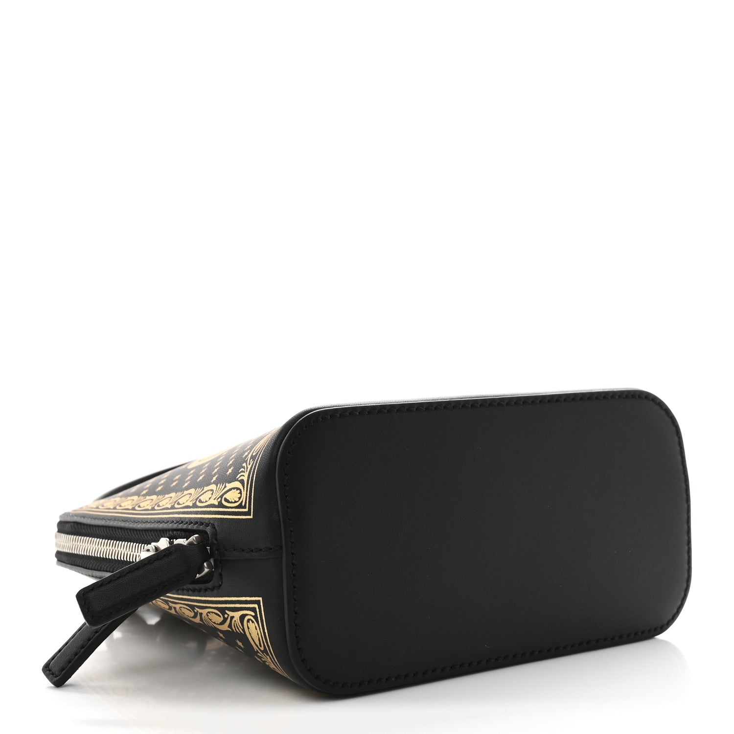Gucci X SEGA Calfskin GUCCY Stars Mini Dome Shoulder Bag Black Gold 10 of 11