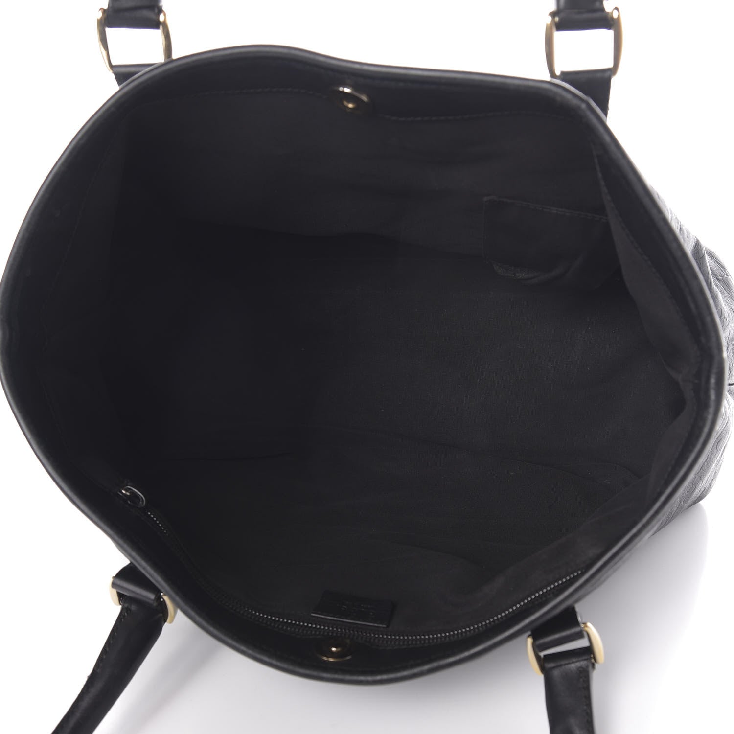 Gucci Calfskin Horsebit Embossed Joy Tote Black 5 of 10
