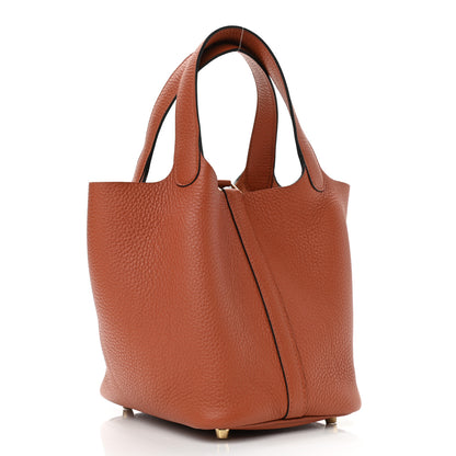 Hermes Taurillon Clemence Picotin Lock 18 PM Cuivre 3 of 11