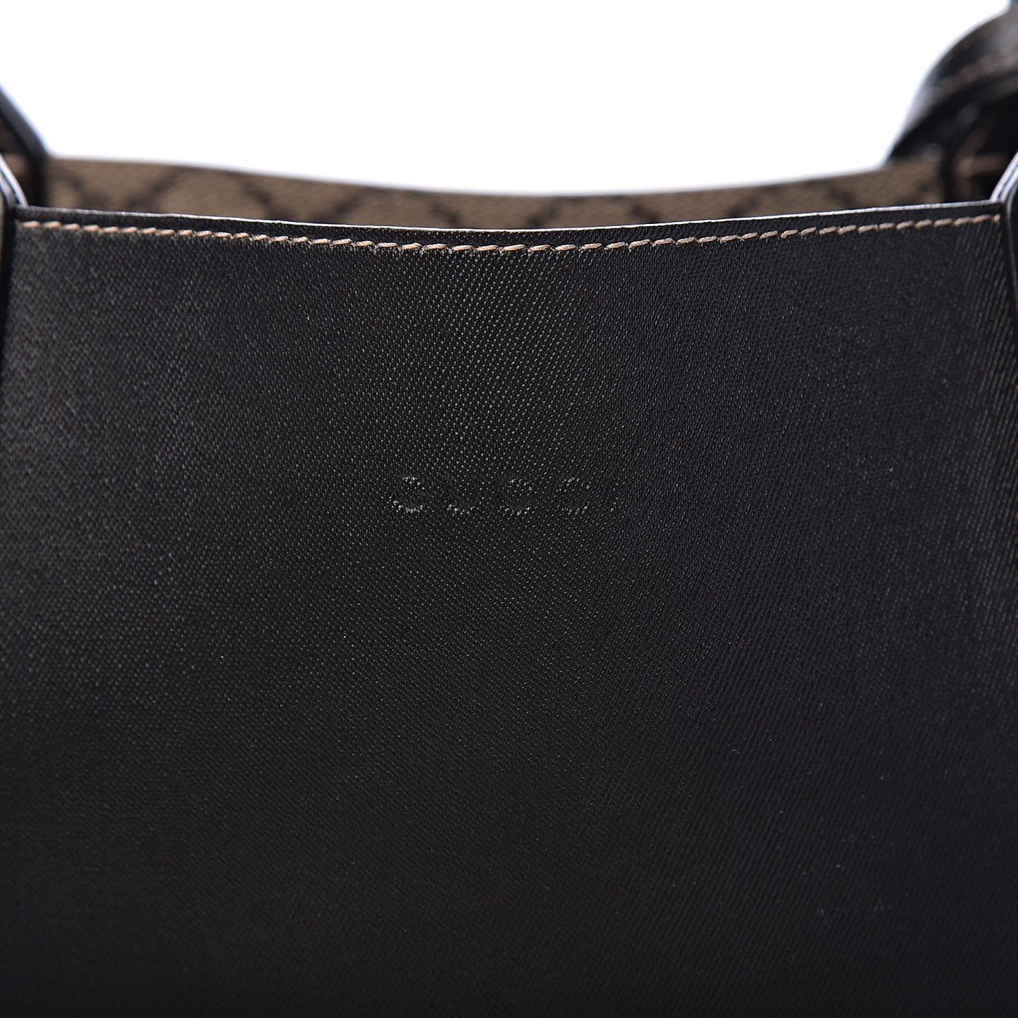 Calfskin GG Supreme Monogram Medium Reversible Tote Black
