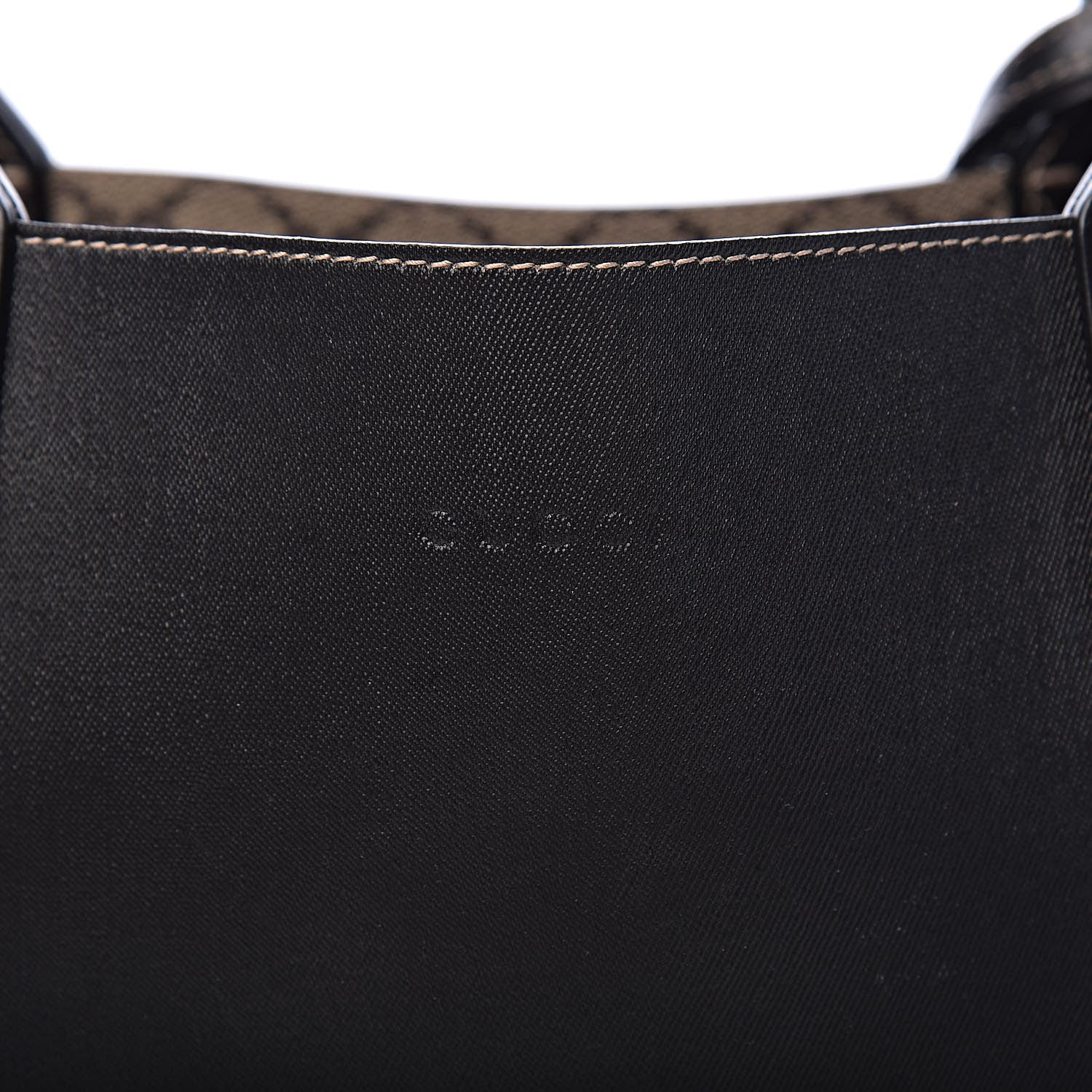 Gucci Calfskin GG Supreme Monogram Medium Reversible Tote Black 10 of 16