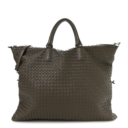 Bottega Veneta Nappa Intrecciato Maxi Convertible Tote Steel 1 of 12
