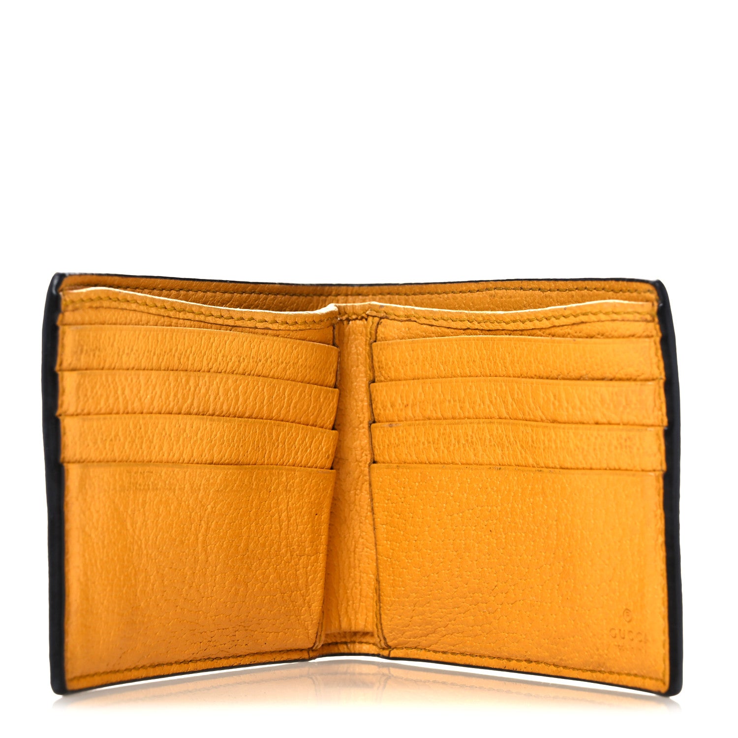 Gucci GG Supreme Monogram Neo Vintage Bi-Fold Wallet Beige Crop New Acero 7 of 11