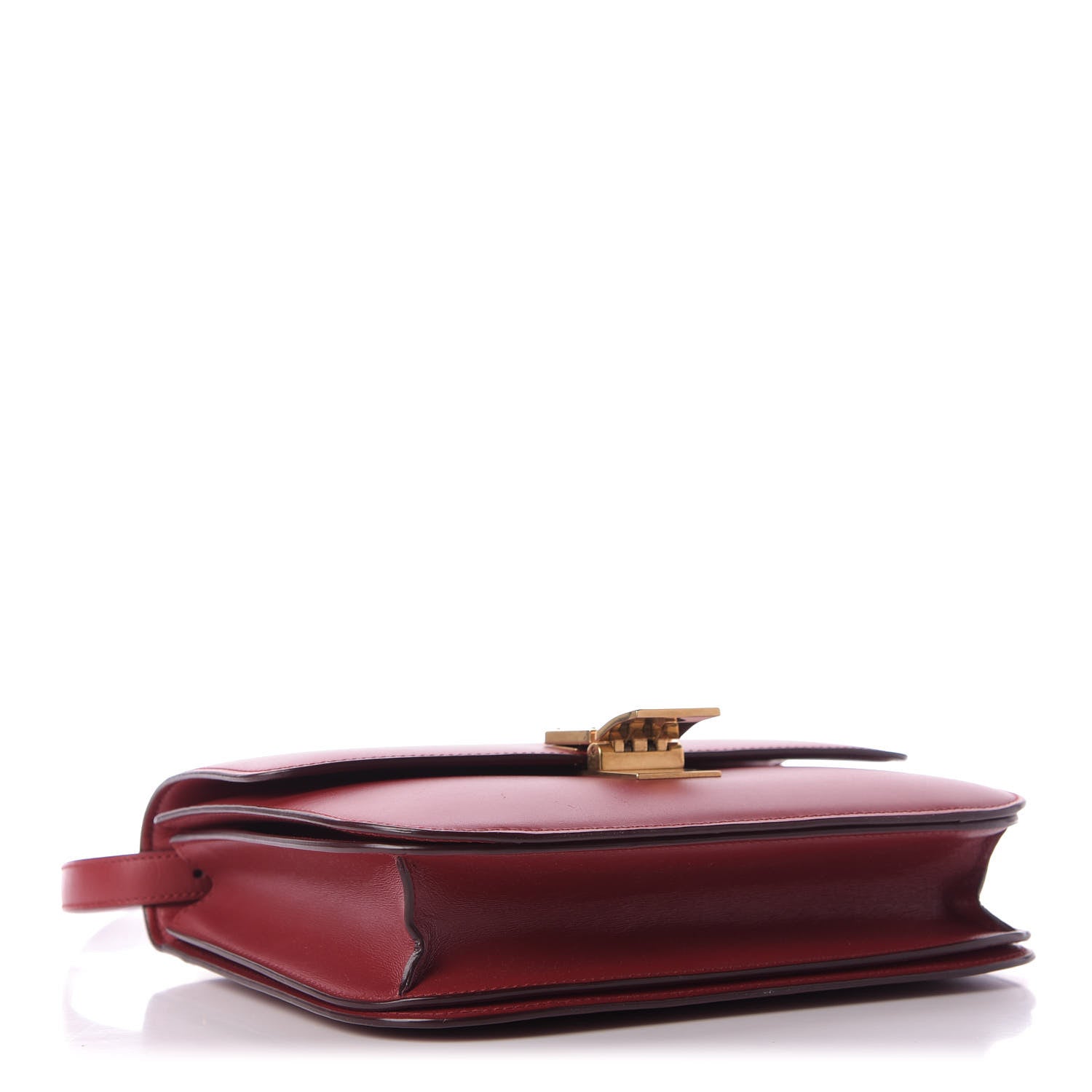Celine Box Calfskin Medium Classic Box Flap Bag Red 4 of 9
