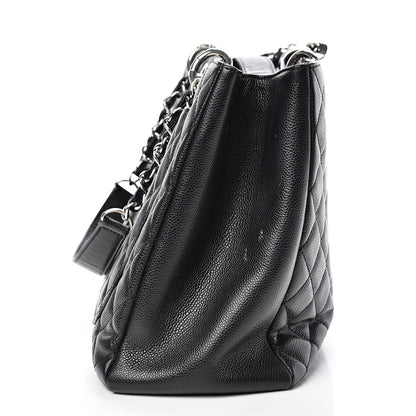 Chanel Caviar Quilted XL Grand Shopping Tote GST Black 15 of 16