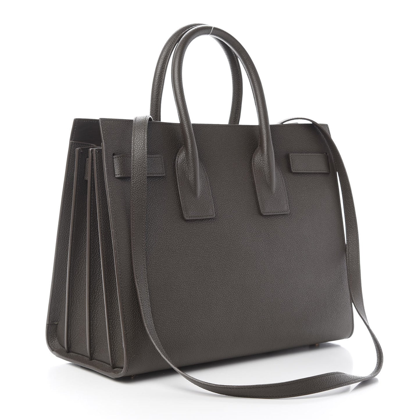 Grained Calfskin Small Sac De Jour Dark Anthracite