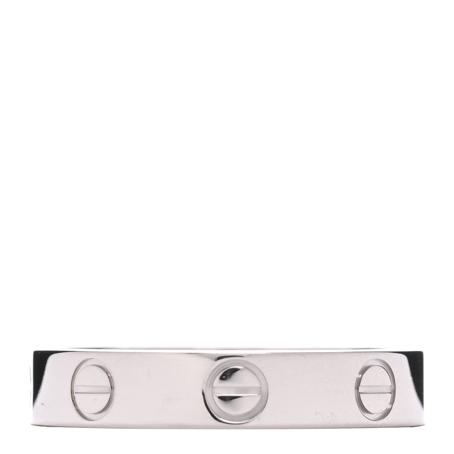 18K White Gold 3.5mm LOVE Wedding Band Ring 51 5.75
