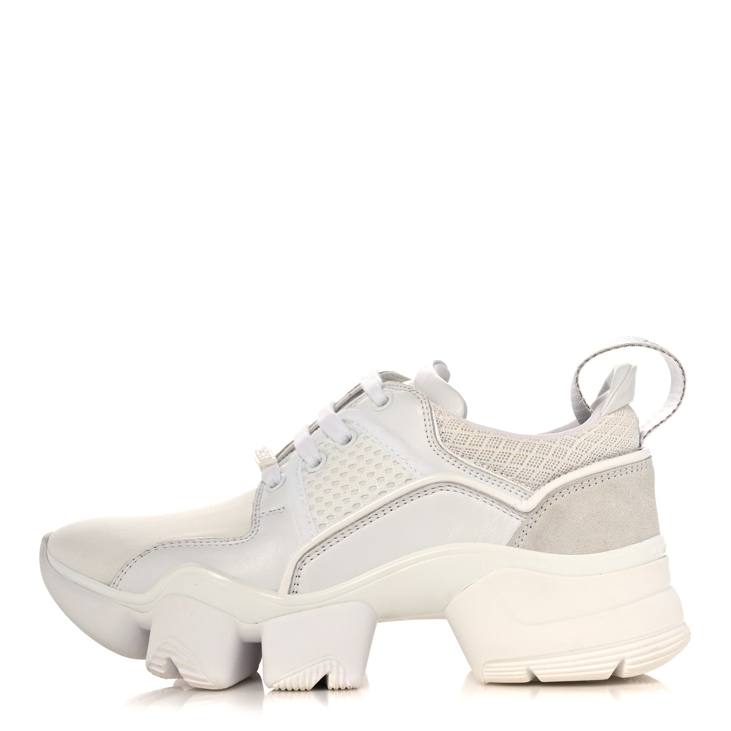Givenchy Neoprene Suede Mesh Baisse Jaw Low Sneakers 36.5 White 1 of 10