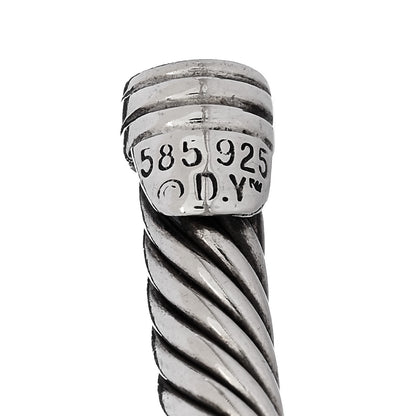 David Yurman Sterling Silver 14K Yellow Gold 5mm Cable Classics Single Station Bracelet 4 of 4