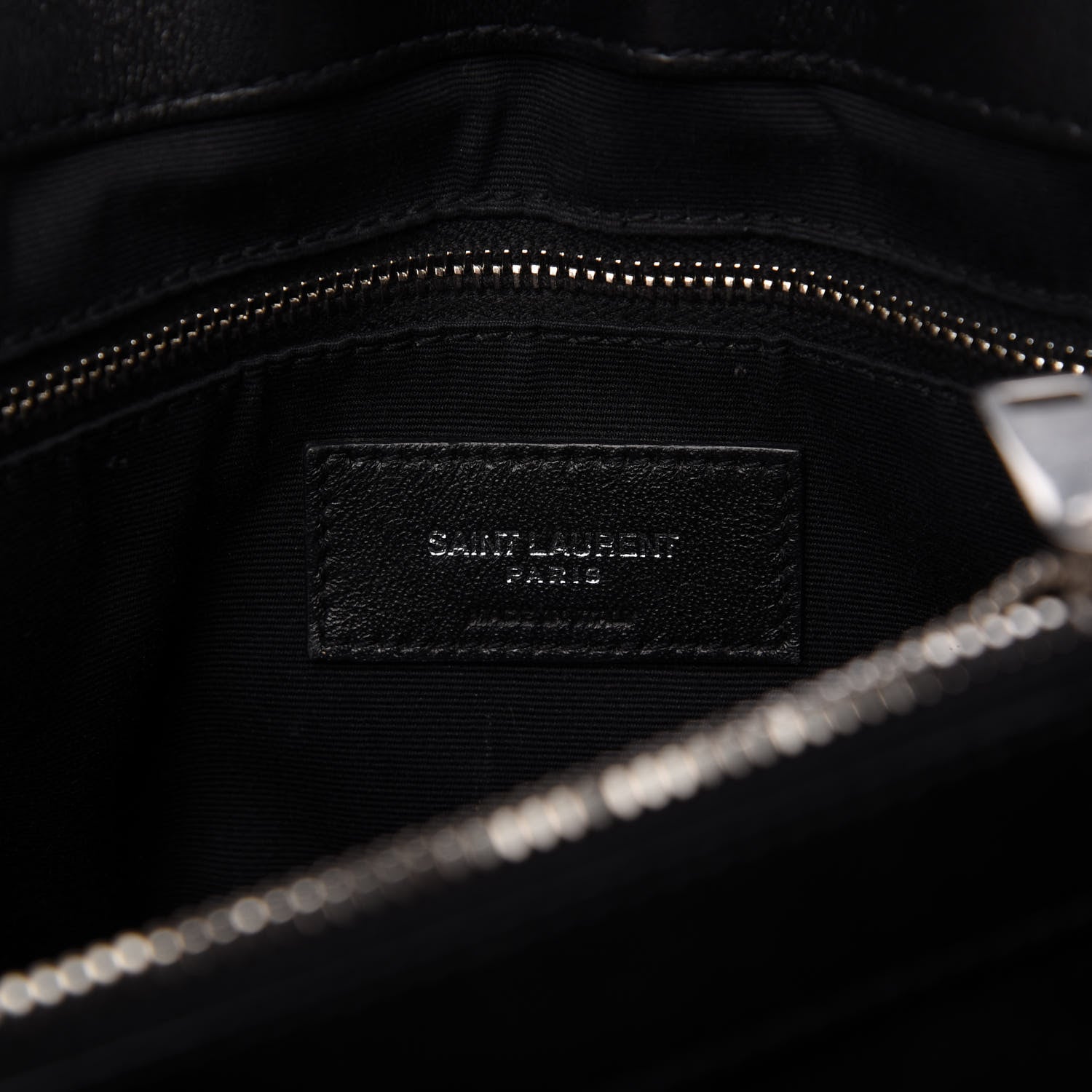 Saint Laurent Calfskin Y Quilted Monogram Medium Loulou Chain Satchel Black 8 of 12