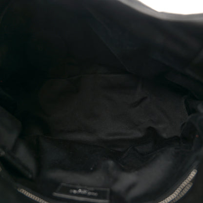 Saint Laurent Lambskin Quilted Medium Loulou Puffer Monogram Chain Satchel Black 5 of 10