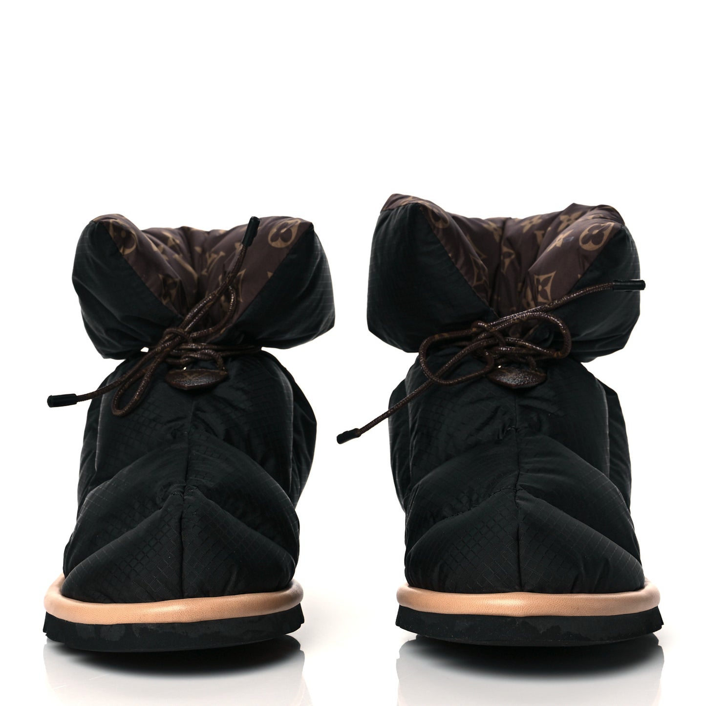 Nylon Monogram Pillow Comfort Ankle Boot 41 Black