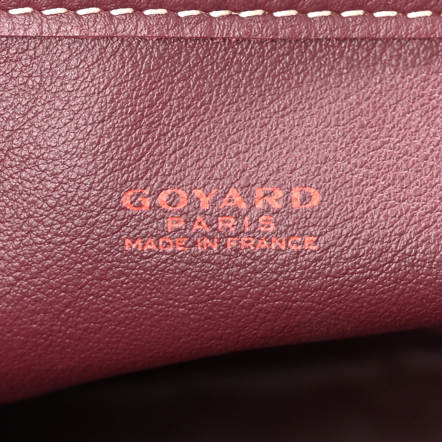 Goyardine Reversible Mini Anjou Burgundy
