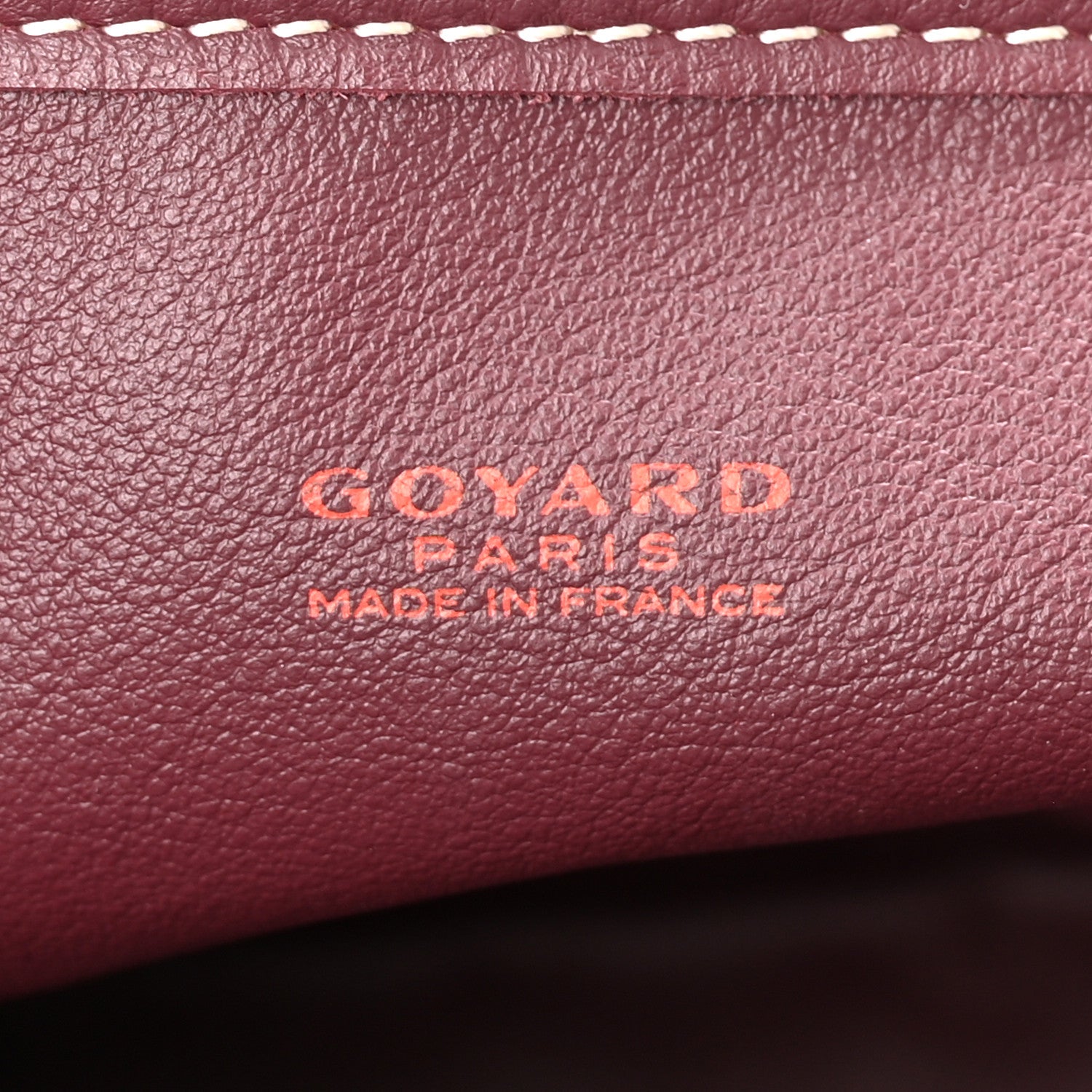 Goyard Goyardine Reversible Mini Anjou Burgundy 9 of 16