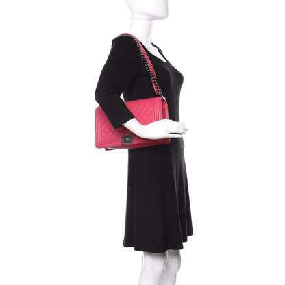 Chanel Lambskin Quilted New Medium Boy Flap Pink 3 of 11